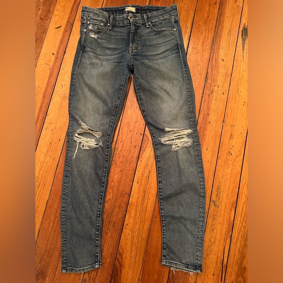 MOTHER Denim - Mother Jeans The Looker, Songs of the Cowboy Sz 27 Skinny Distressed